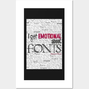 Emotional About Fonts Posters and Art